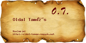 Oldal Tamás névjegykártya